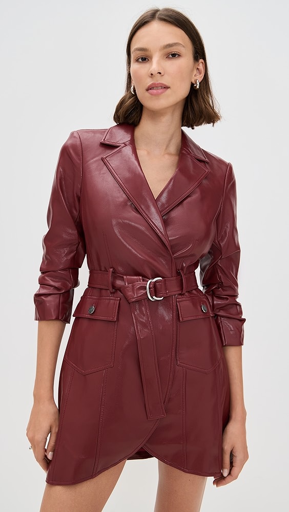 Cinq à SeptVegan Leather Jenessa Dress