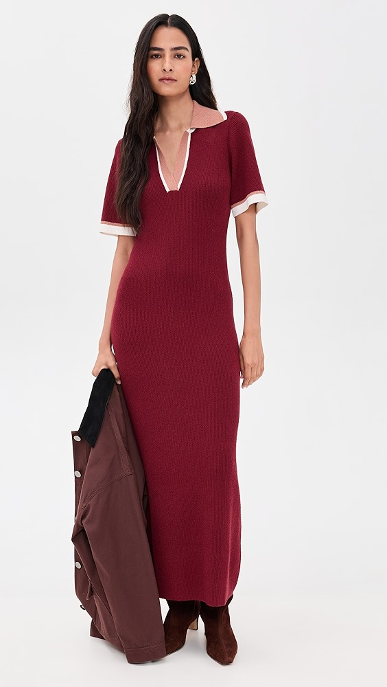 LE BOPBoucle Polo Dress