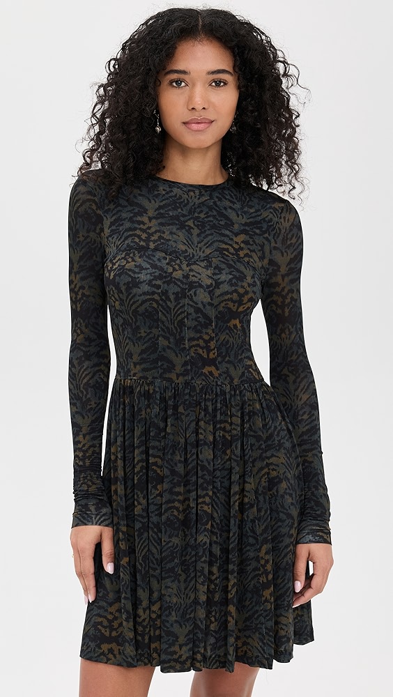 Ulla JohnsonBendetta Jersey Long Sleeve Mini Dress